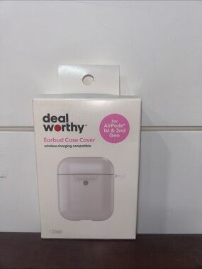 White Earbud Case Cover for AirPods 1st & 2nd Gen